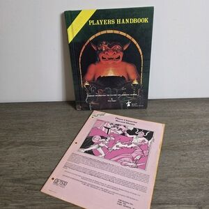 Advanced Dungeon & Dragons Players Handbook with Player Character Record Sheets